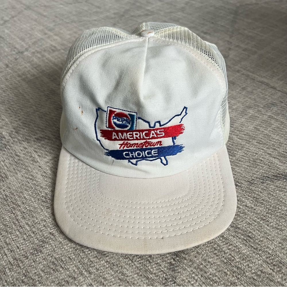 Vintage 1990s Pepsi Cola America’s Hometown Choice SnapBack Trucker Hat